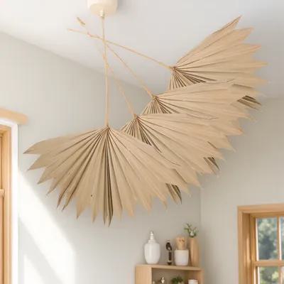 Palm Leaf Dried - 4 Buah Dekorasi Daun Palem Kering