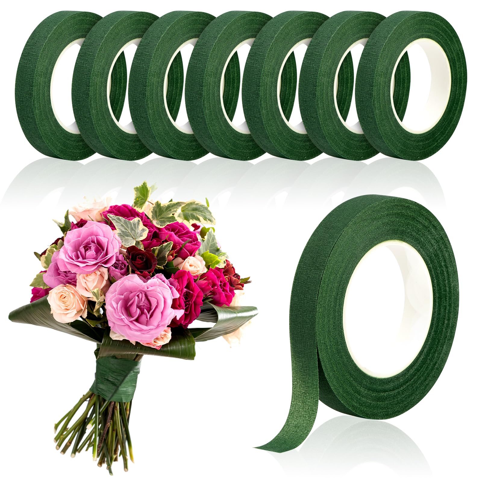 The Florist Supply - 20Yard Pita Bunga Hijau Pita Kertas