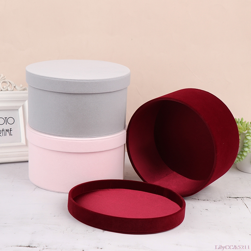 The Florist Supply - Beludru Bulat Bunga Kotak Hadiah Kotak
